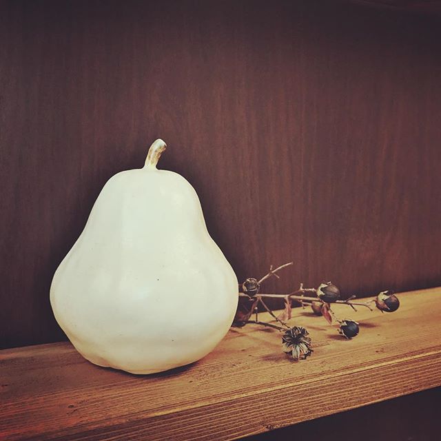 陶製の洋梨完成写真